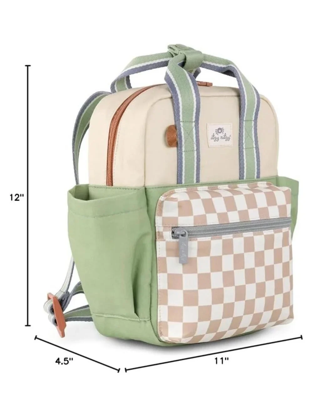 Toddler Backpack Daycare Bag Spacious Interior Cotton Adjustable Straps